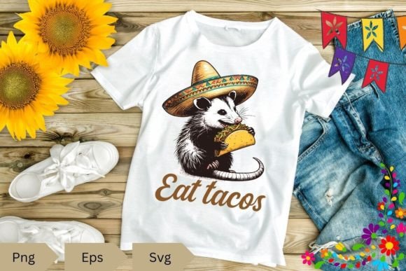 Eat Tacos Funny Opossum Lover Mexican Design Review