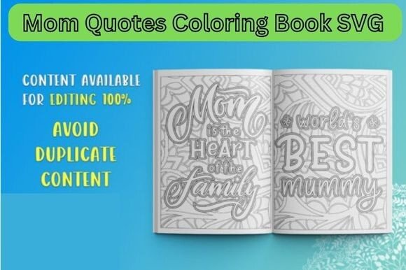 Funny Mom Quotes Coloring Book SVG Review
