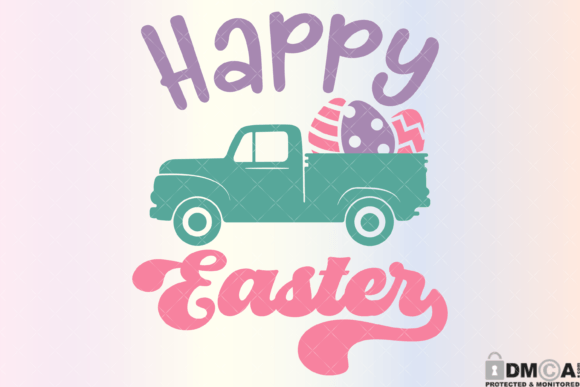 Review: Happy Easter Truck Svg PNG for Embroidery