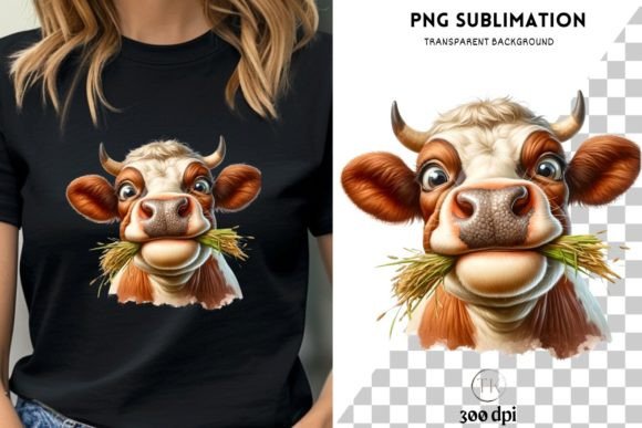Reviewing Digital Funny Cow PNG Designs for Card