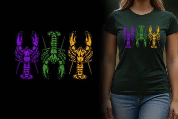 Reviewing the Funny Mardi Gras Crawfish Sublimation Design