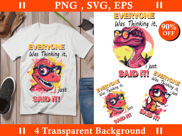 Reviewing the Sarcastic Sublimation Bundle, Funny Dino